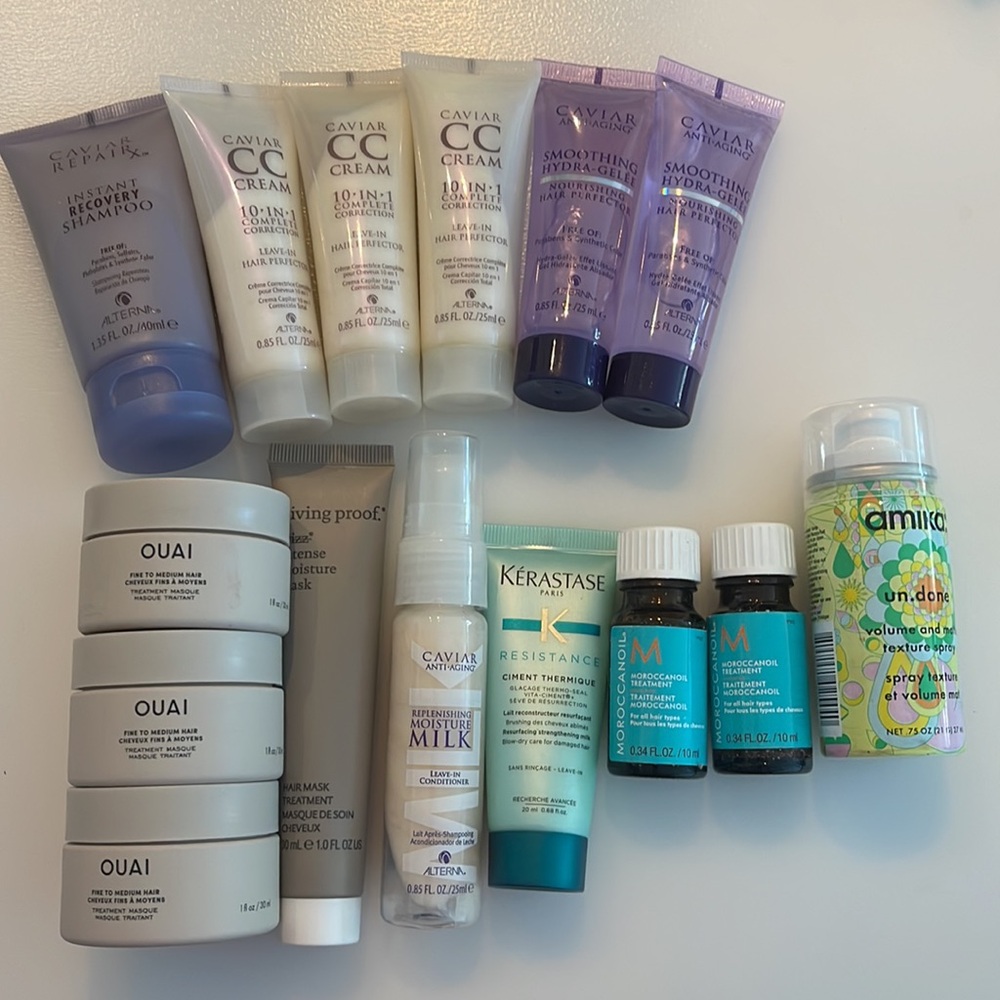 Caviar cc cream ouai moroccanoil treatment oil samples